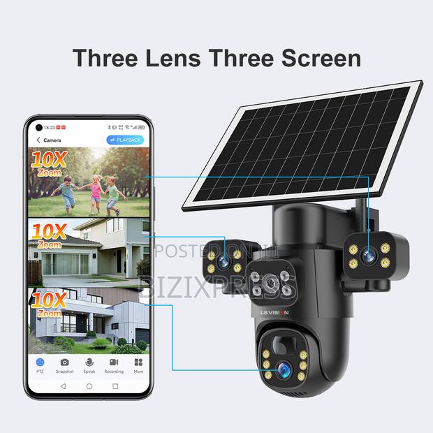 4g Solar Security Camera – 3 Lens · Photo 6