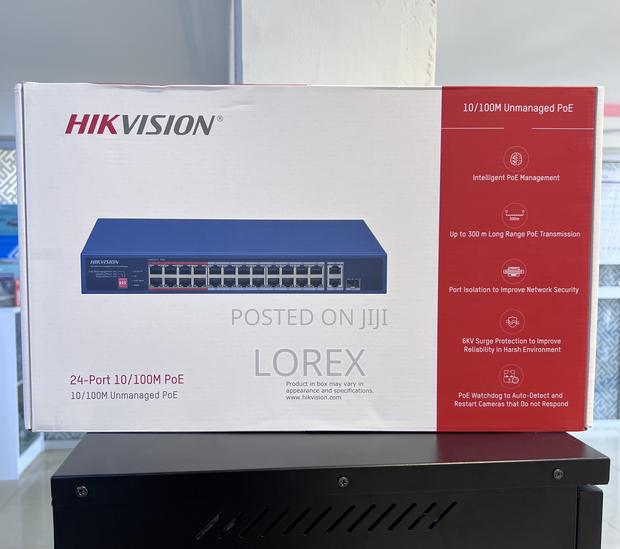 Hikvision 24port Poe Switch Unmanaged Ds-3e0326p-E/M(c) · Photo 1