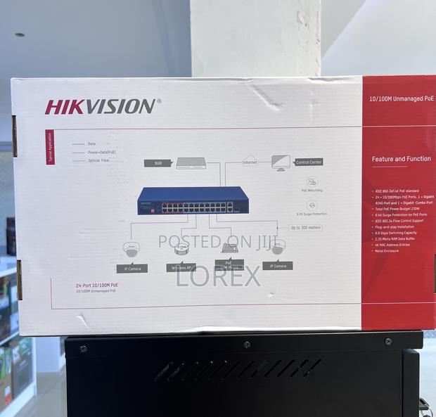 Hikvision 24port Poe Switch Unmanaged Ds-3e0326p-E/M(c) · Photo 2