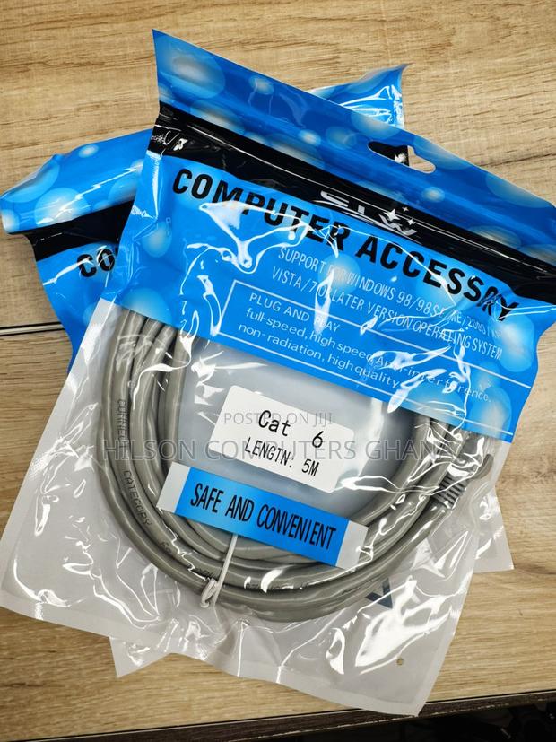 Etw 5 Meter Cat 6 Utp Patch Cord Ethernet Cables (Rj45) · Photo 1
