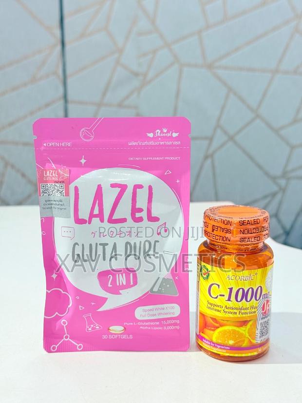 Lazel Gluta Pure and Vitamin C Pills · Photo 1