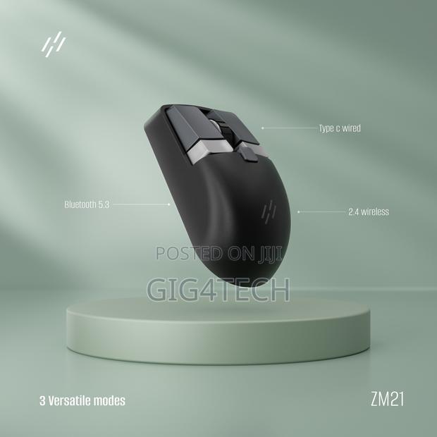 3 Mode Wireless Bluetooth Mechanical Gaming Mouse-Black · Photo 2