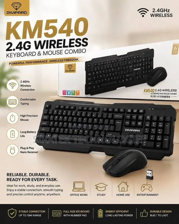 Dividoard Wireless Keyboard And Mouse Combo · Photo 1