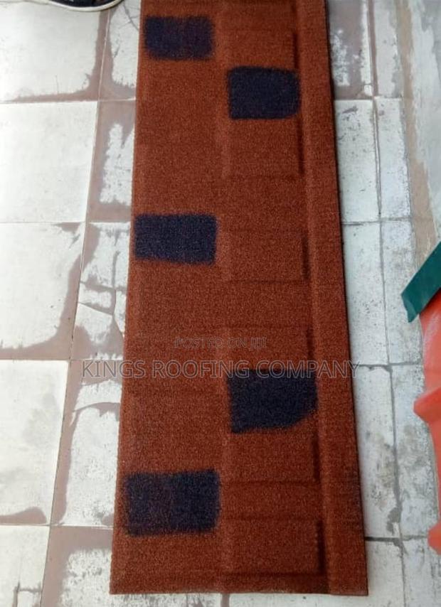 Red and Black Euro Shingle Roofing Tiles · Photo 1