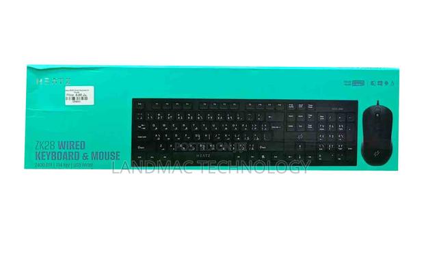 Zk28- Wired Keyboard Combo Heatz · Photo 1