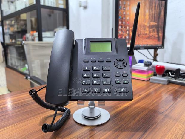 Dual Sim Card Landline Telephone With Inbuilt Radio · Photo 1