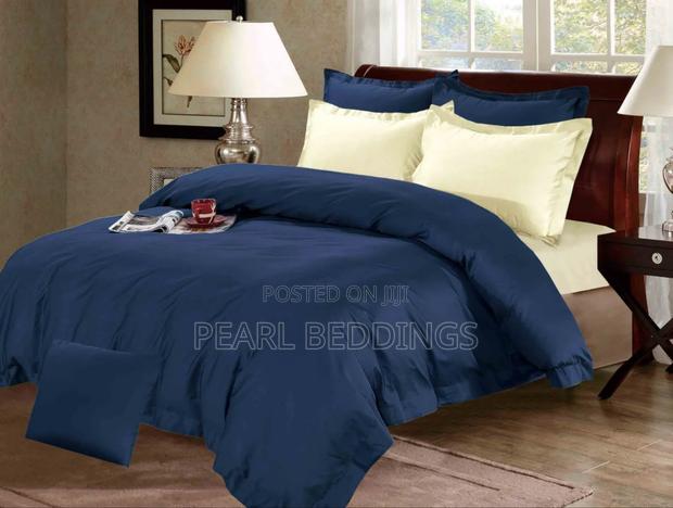 Quality Egyptian Cotton Plain Colors 7pcs Reversible Duvet Set Avail. · Photo 3