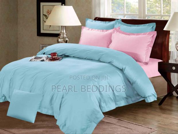 Quality Egyptian Cotton Plain Colors 7pcs Reversible Duvet Set Avail. · Photo 5