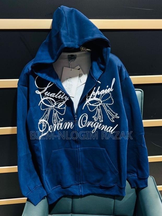 Original Zip Hoodies Available in Black N Dark Blue Color · Photo 2