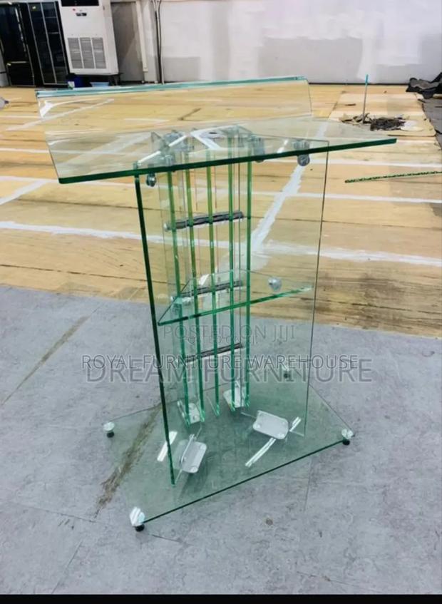 High Quality Tempered Glass Preaching Lectern Podium Pulpit · Photo 1