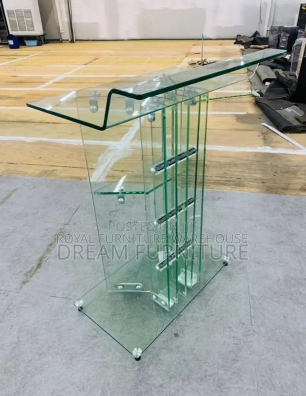 High Quality Tempered Glass Preaching Lectern Podium Pulpit · Photo 2