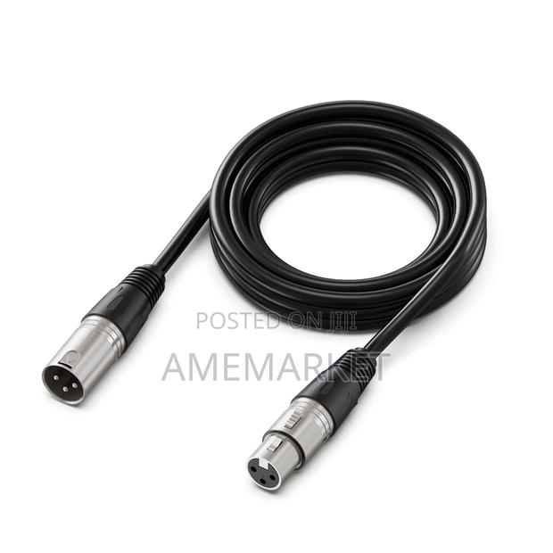 XLR Microphone Cable Male to Female Cord , Speaker Cable, Mic. Black · Photo 1