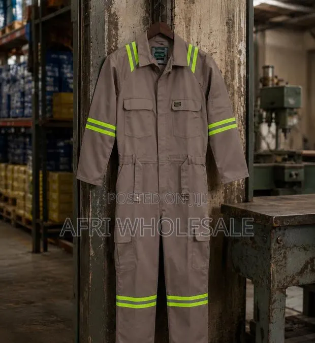 Premium Reflective Safety Coverall | Heavy-Duty Industrial Workwear · Photo 1
