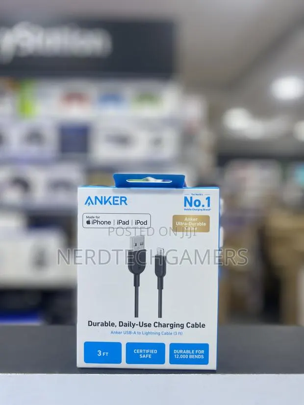 ANKER USB-a to Lightning 3ft · Photo 1