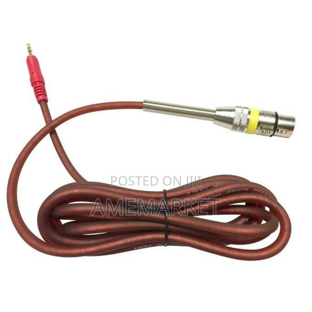 Microphone Audio Cable XLR to 3.5mm Female Jack -Red · Photo 1