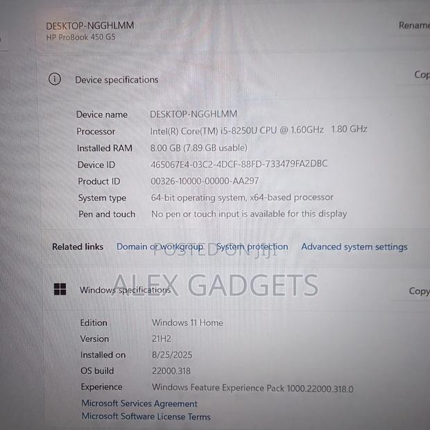 Laptop HP ProBook 450 G5 8GB Intel Core I5 SSD 256GB · Photo 3