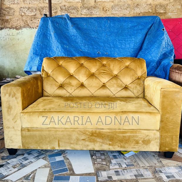 2in1 Furniture Sofa Golden Yellow · Photo 2
