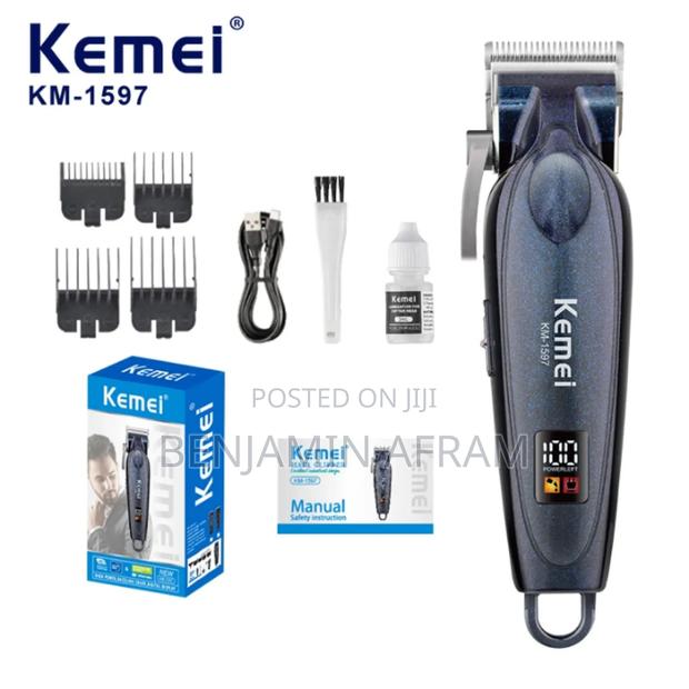 Rechargeable Portable Barbering Machine Km-1597 · Photo 1