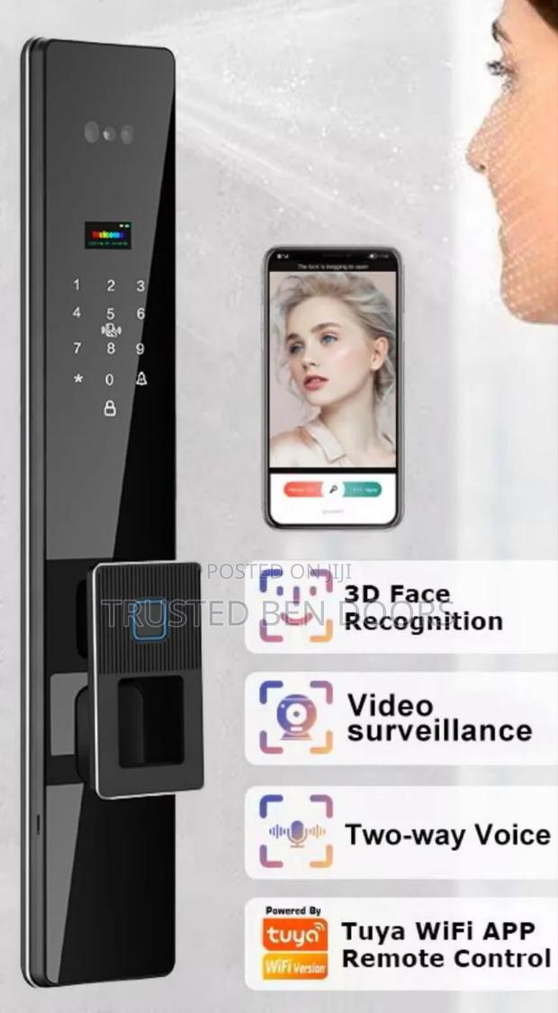 Face Unlock Tuya Wifi App Biometric Smart Lock · Photo 1