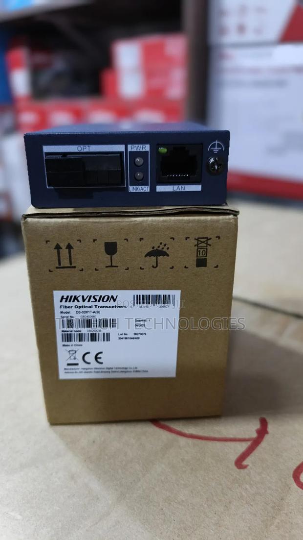 Hikvision Ds-3d01t-A(B) 20km 100mbps Fiber Media Converter Transceiver · Photo 2