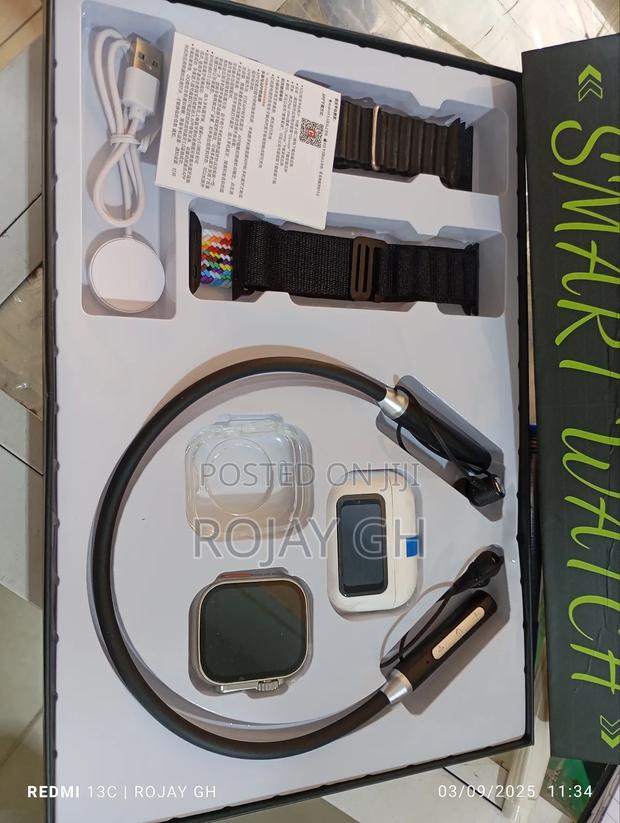Neo 70 8-in-1 Smart Watch Set With Neckband Bt Airpod · Photo 5