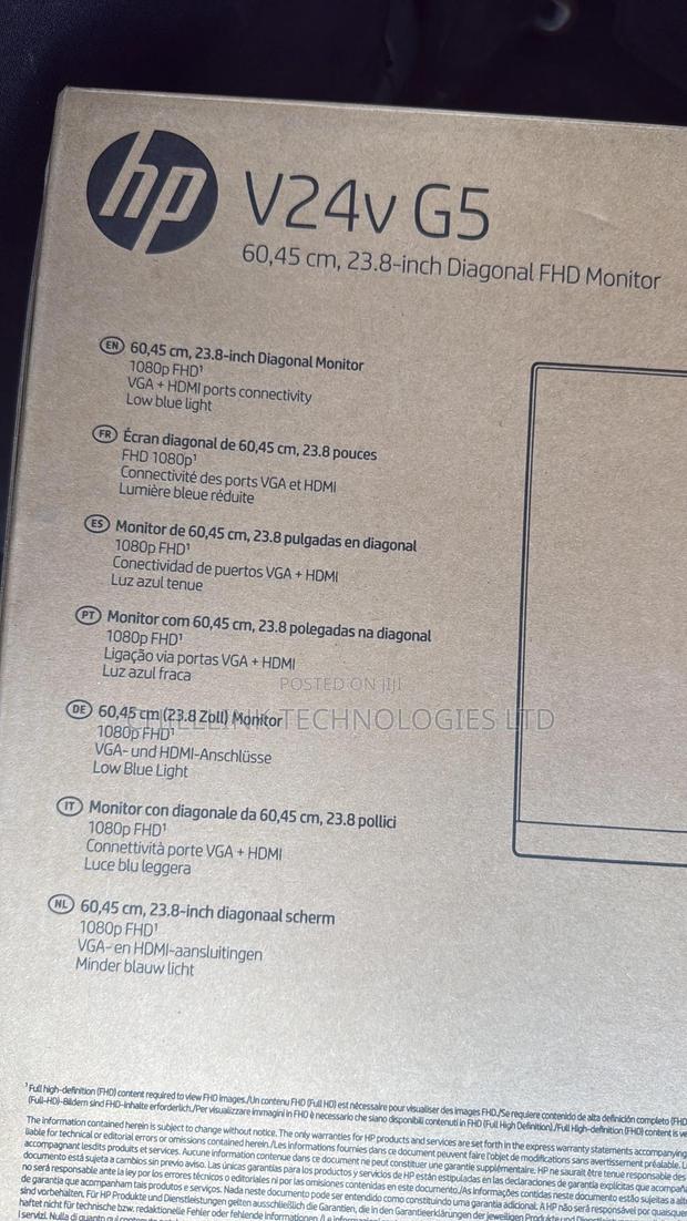 Hp Monitor V24v G5 23.8 Inch Diagonal Monitor · Photo 3