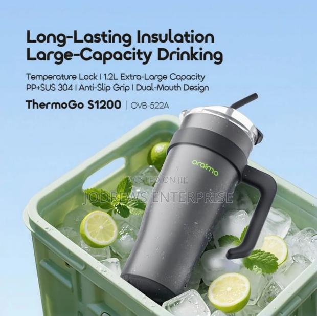 Oraimo Thermogo S1200 1.2l Extra Large Insulated Water Bottle · Photo 5