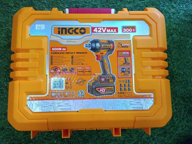 600nm Cordless 42v Impact Wrench Kit With 10pcs Accessories - · Photo 4