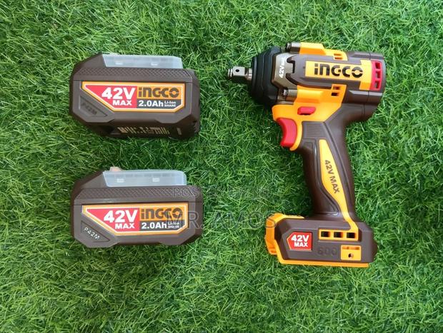 600nm Cordless 42v Impact Wrench Kit With 10pcs Accessories - · Photo 1