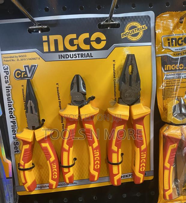 Ingco 3 Pieces Insulated Pliers Set · Photo 1