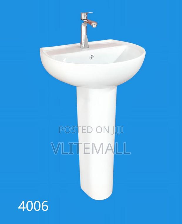 Pedestal Basin - Wash Hand Basin - Bathroom Sink 4006 · Photo 1