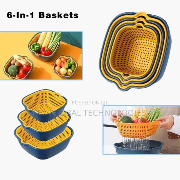 6 in 1 Fruit, Vegetable Basket Container · Photo 1