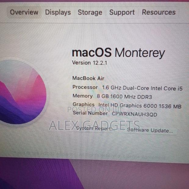Laptop Apple MacBook Air 2015 8GB Intel Core I5 eMMC 128GB · Photo 3