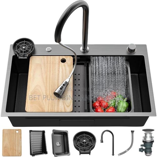 Luxury Sink With Pull Out Tap_complete_smart Kitchen Sink · Photo 1