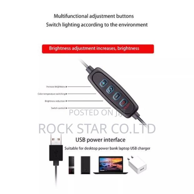 High Quality Ring Light With Tripod and 2 Phone Holders. 6 '' Inches. · Photo 3