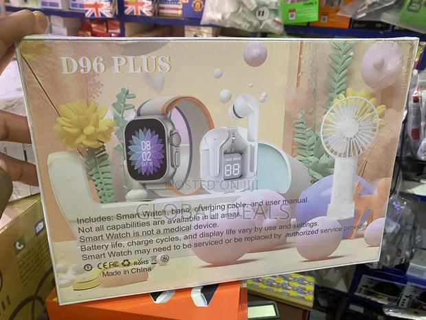 Smart Watch, 7-Straps, Airpods and Mini Rechargeable Hand Fan · Photo 2