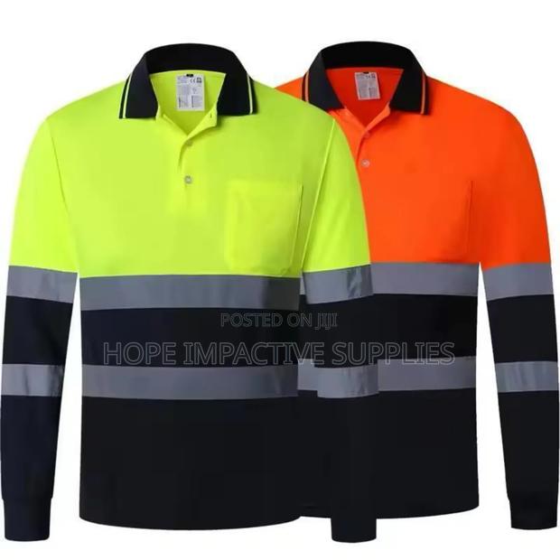 Reflective Polo Shirt - Long Sleeve. · Photo 1