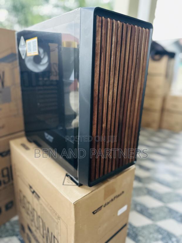 Darkflash Ds900wd Atx Case With 4-argb Fans, Tempered Glass, Walnut · Photo 2