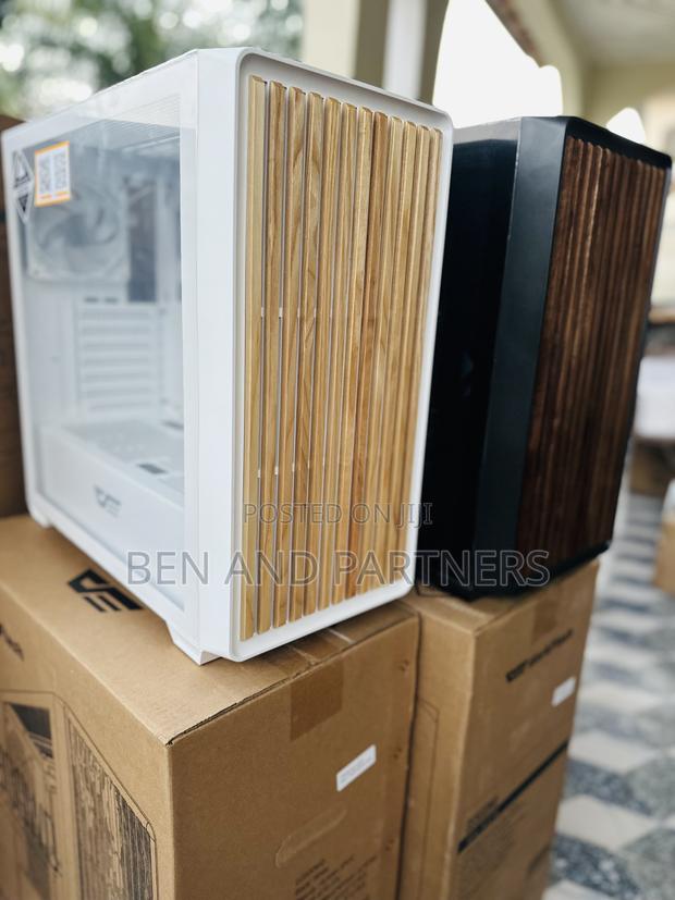 Darkflash Ds900wd Atx Case With 4-argb Fans, Tempered Glass, Walnut · Photo 5