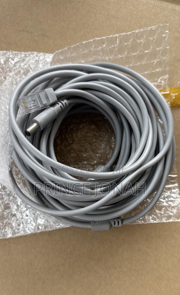 Ip Camera Cable 10m Ethernet Cat5 Dc Power For Network Nvr Cctv System · Photo 2