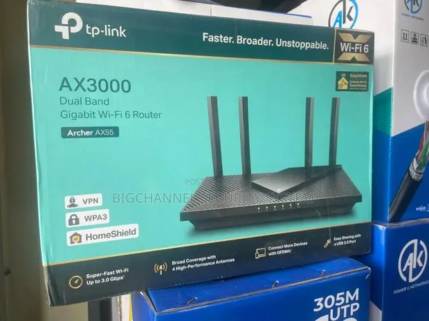 tp.link Ax3000 Dual Band Gigabit Wi-Fi 6 Router · Photo 1