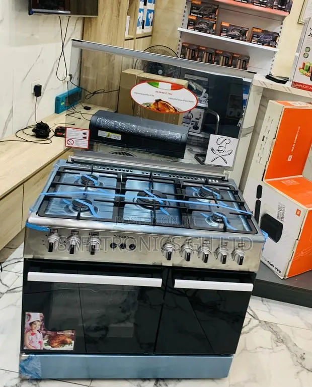 Kindly Buy Mediatech 60x90 Freestanding 5 Gas Burner Cooker (Gray) · Photo 1