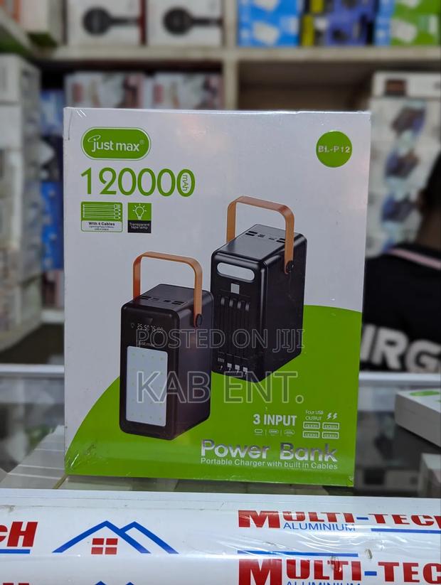 Justmax 120000 Capacity Powerbank · Photo 3
