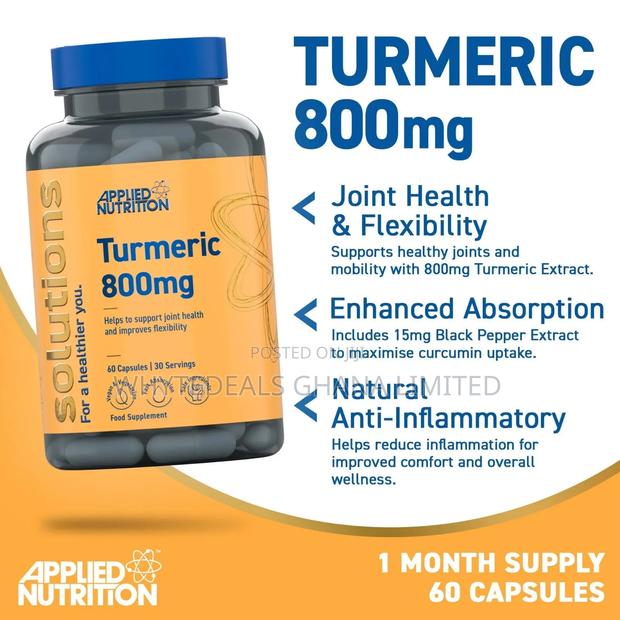 Natural Turmeric For Joint Health And Flexibility|Immune Support|800mg · Photo 2