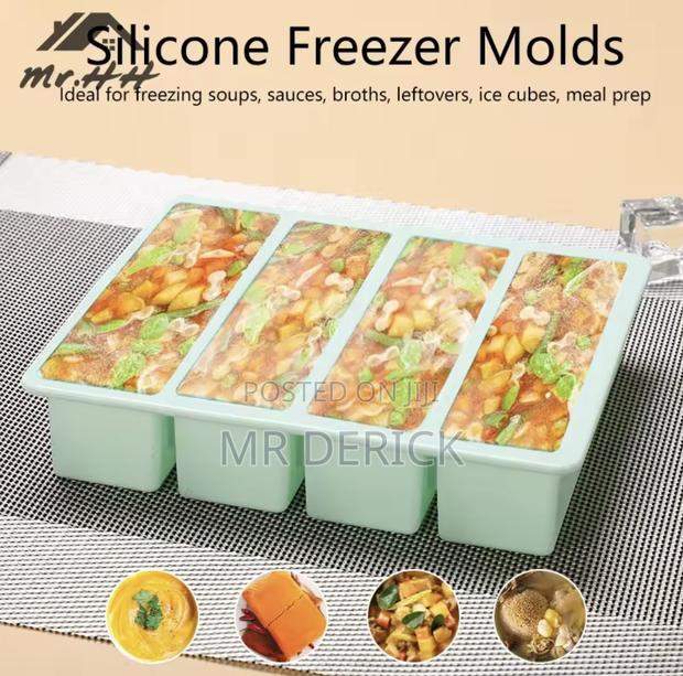 Silicone Mold Frozen Ice Cube Tray for 2 and 4cell Storage Container · Photo 2