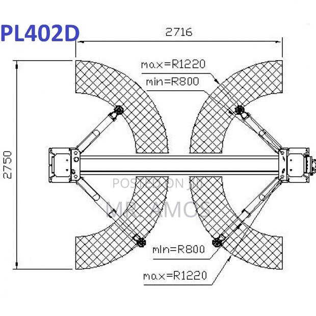 2 Posts Hydraulic Car Lift Jack With Floor Base Plate + Control Board · Photo 5