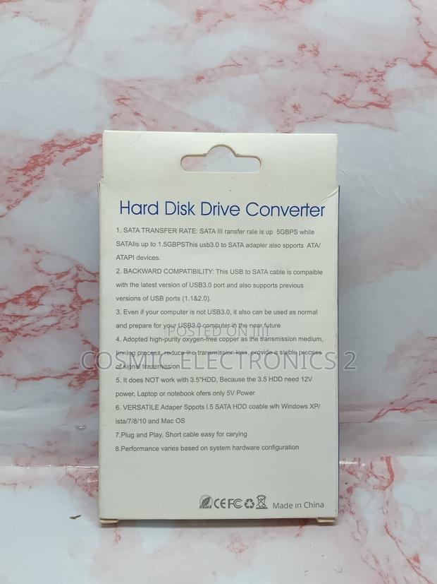 Type-C/Usb 3.0 to Sata Hard Disk Drive Converter Cable · Photo 3