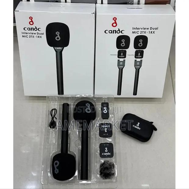Candc Interview Boom Dual Mic 2tx+1rx Wireless Phone Camera Microphone · Photo 3