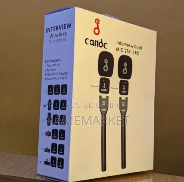 Candc Interview Boom Dual Mic 2tx+1rx Wireless Phone Camera Microphone · Photo 4