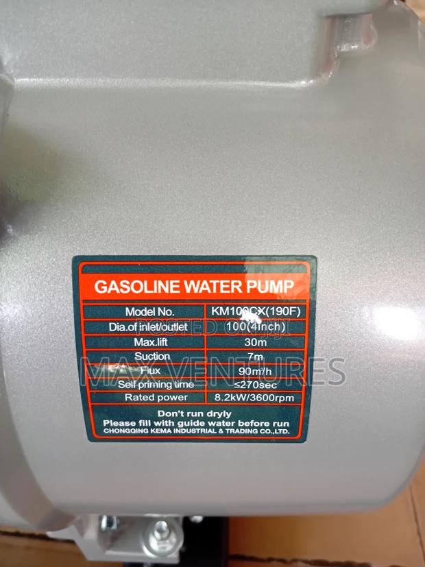 4 Inches Kemage Water Pump Gasoline 4" Lasting Performance · Photo 3